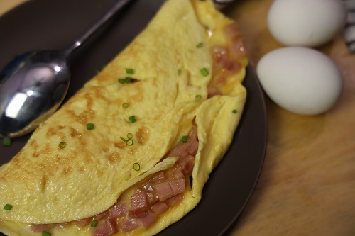 Ham and Cheese Omelette - Pinoy Recipe