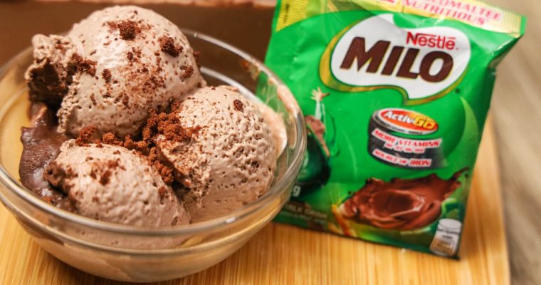 Milo Ice Cream ( 3 Ingredient Recipe ) – Homemade Ice Cream Recipe
