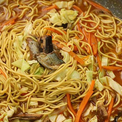 HOMEMADE EGG NOODLES WITH SARDINES RECIPE Friend Cheap Menu