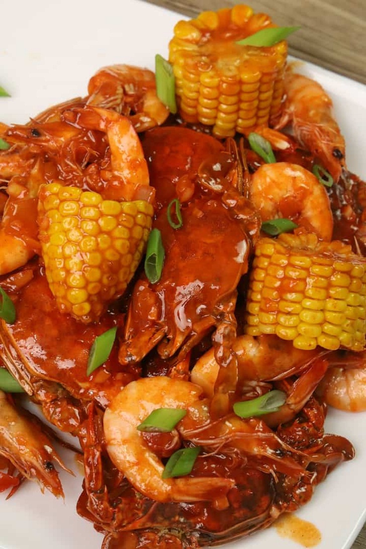Spicy Seafood Recipe (Shrimp and Crabs) Friend Cheap Menu