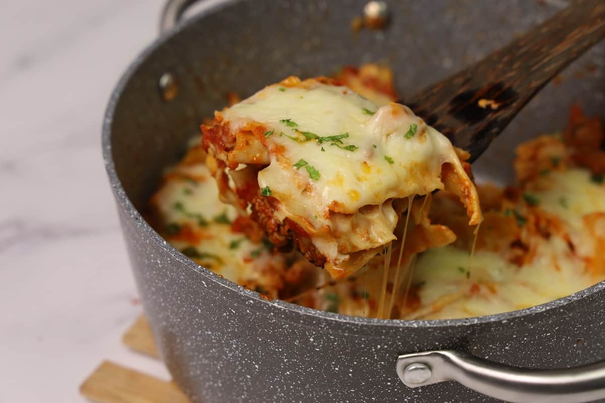 No Bake Lasagna In a Pot (Without Oven)