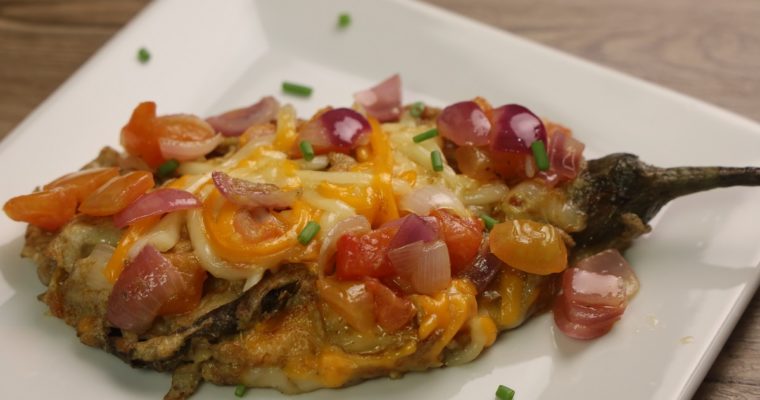 Eggplant Omelette With Cheese Recipe