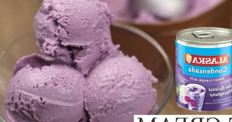 Ube Macapuno Ice Cream