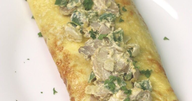 Mushroom And Cheese Omelette Recipe (Filipino Style)